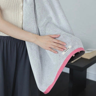Two-tone solid color bath towel 100% combed cotton absorbent large size towel blanket