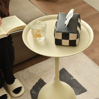 Iron Round Compact Side Table  Sofa Table