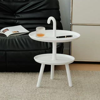 Umbrella Handle Two-Tier Mini Side Table