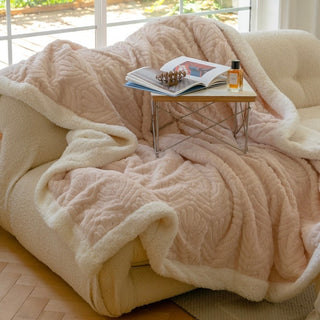 Leaf pattern blanket single size 150 x 200 cm blanket for protection against air conditioning.