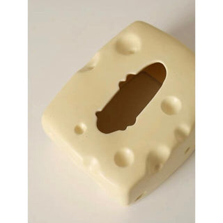 Cheese motif ceramic tissue case