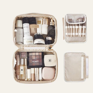 XL Large Capacity Three-Layer Cosmetic Storage Pouch Travel Pouch