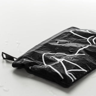 Body Nuance Art Cosmetic Storage Flat Pouch  Silver