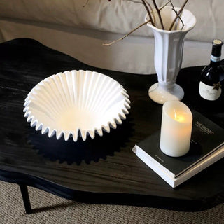 Modern Pleated Design Large Fruit Tray  Basket Storage Tray