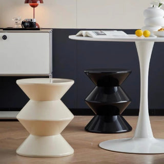 Zigzag Round Three-Tier Side Table Stool