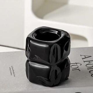 Cube Ceramic Brush Stand  Pen Holder