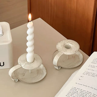 Vintage Iron Candle Holder