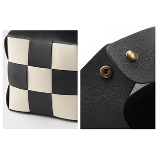 Checkerboard Pattern Braided Cube Tissue Case