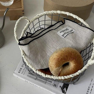 Set of 3 Logo-Printed Linen Kitchen Cloths