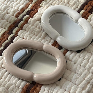 Oval Chubby Frame Mirror   Wall-mounted Tabletop