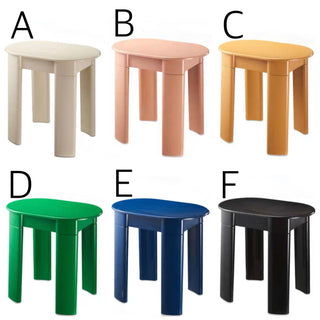 Color Oval Side Table Stool   in   Chair