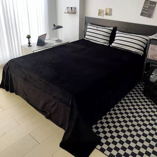 Black Multi Stripe Winter Duvet Cover Set