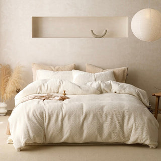Milk Velvet Warm and Fluffy Duvet Cover Set  Bed Cover Bedding Cover
