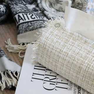 Tweed-style fringe mixed tissue case