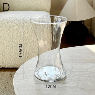 Clear Glass Simple Flower Vase