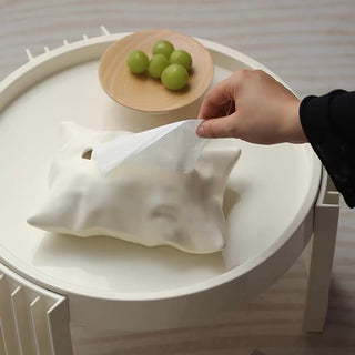 Pillow motif ceramic tissue case