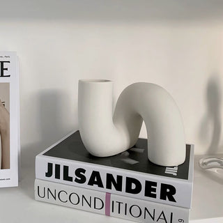 Twist Ceramic Flower Vase Flower Vase Object