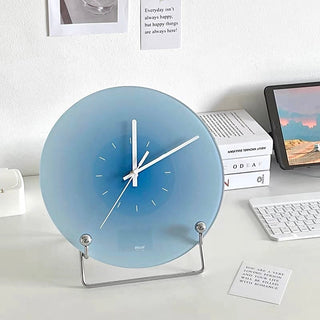 Gradient Clock with Stand  Wall Clock