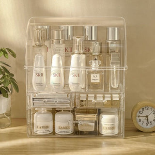 Clear Large Capacity Cosmetic Box 2 Sizes  Makeup Storage