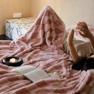 Argyle pattern blanket 150 x 200 cm.