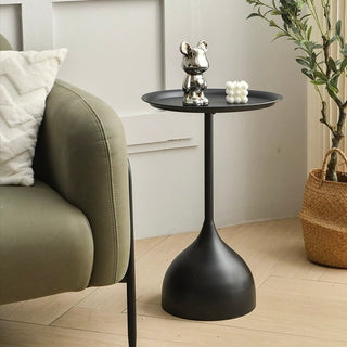 Iron Round Compact Side Table  Sofa Table