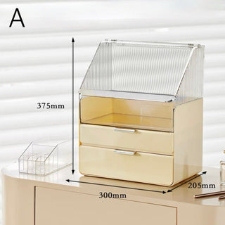 Large Capacity Lidded Drawer Cosmetic Storage Box