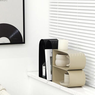 Arched Iron Two-Tier Display Rack  Storage