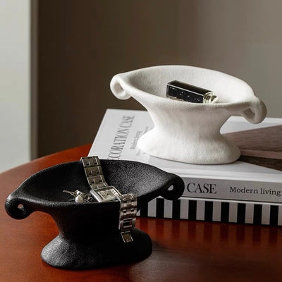 Matte Color Accessory Tray with Handle