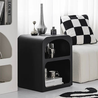 Black Arch Dome Two-Tier Storage Rack Side Table Shelf