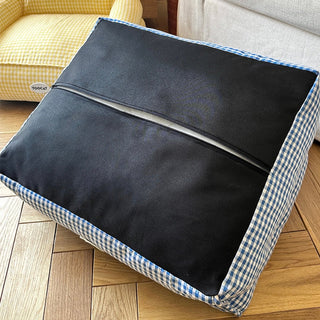 Checkered pattern small pet sofa for dogs and cats pet bed pet supplies pet cushion washable.