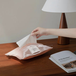 Silk Pearl Color Tissue Case   Hanging Cover