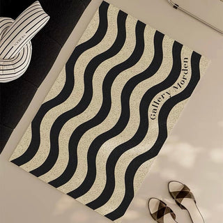Striped entrance mat 50 x 80 cm mud-removing mat