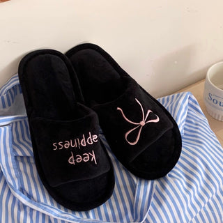 Ribbon embroidered design room shoes  3 sizes indoor slippers.