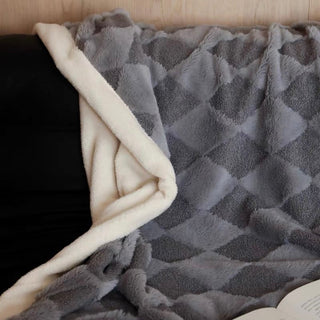 Argyle pattern blanket 150 x 200 cm.