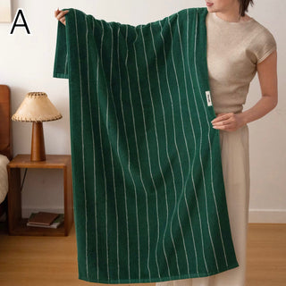 Pin Stripe Color Bath Towel  100% Cotton Hanging Combed Cotton Large Towel Blanket