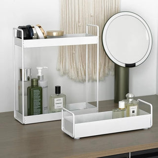Iron Frame Slim Tray   Cosmetic Storage