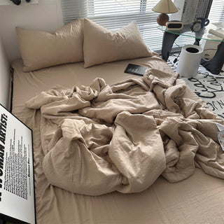 Summer Quilt Set Plain Summer Quilt Duvet Cover Set  2 Sizes
