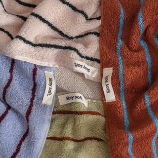 Classic Stripe Bath Towel  100% Cotton Hanging Type Combed Cotton Large Size Towel Blanket