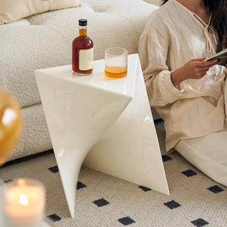 Acrylic Triangle Stool Side Table