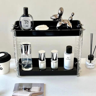 Lightweight Clear Tier Cosmetic Storage Rack