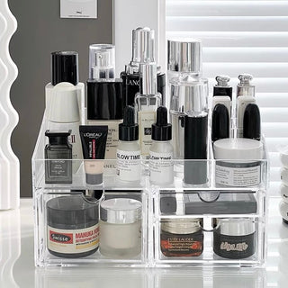 Clear Color Drawer Cosmetic Storage Box