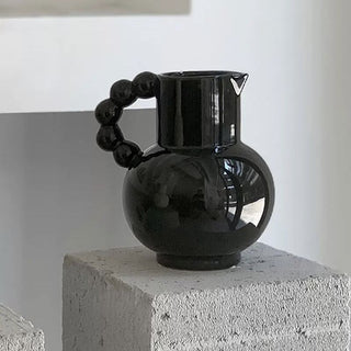 Pokopoko Ceramic Flower Vase with Handle