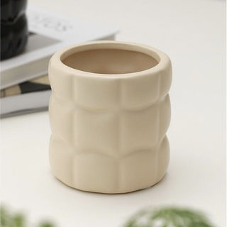 Square Bumpy Ceramic Pot Cover