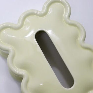 Ceramic Wave Design Tissue Case