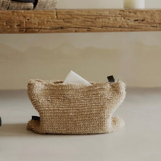 Linen Natural Tissue Case  Tissue Cover Hanging Type