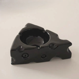 Cheese motif candle holder with tray