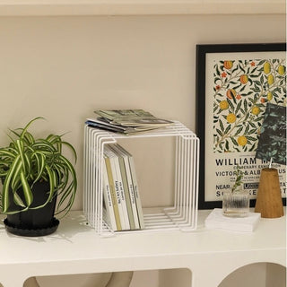 Wire Multifunctional Magazine Rack Storage Book Stand