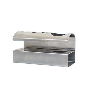 Stainless steel silver simple toothbrush stand