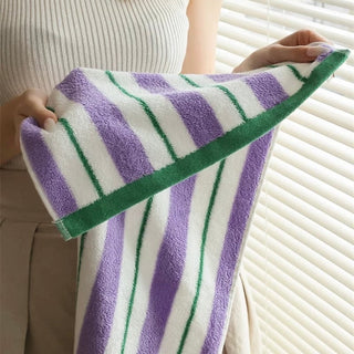 Mixed Stripe Color Face Towel  100% Cotton Combed Cotton Absorbent