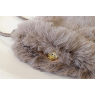 Color Faux Fur Smartphone Shoulder Bag